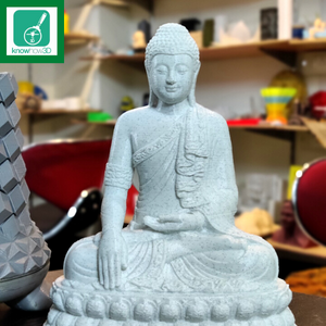 3d printed marble buddha